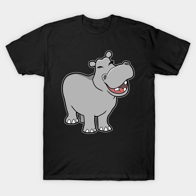 Cute Baby Hippo T-Shirt by Imutobi